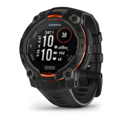 CEAS INSTINCT 3 SOLAR negru CUREA NEAGRA 45MM GARMIN