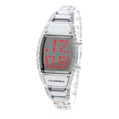 Ceas QUARTZ CHRONOTECH CT7122LS-08M pentru Femei gri argintiu