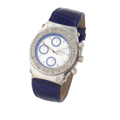 Ceas QUARTZ CHRONOTECH CT7284S-03 pentru Femei gri albastru alb