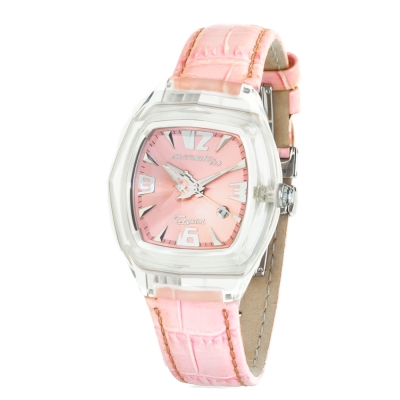 Ceas QUARTZ CHRONOTECH CT7888L-07 pentru Femei transparent roz