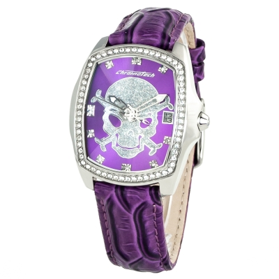 Ceas QUARTZ CHRONOTECH CT7896LS-104 pentru Femei argintiu violet mov