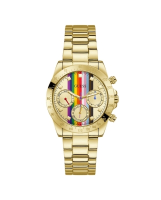 Ceas QUARTZ GUESS GW0433L1 pentru Femei auriu multicolor