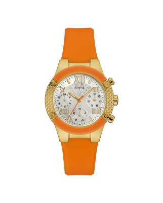 Ceas QUARTZ GUESS W0958L1 pentru Femei prayed portocaliu argintiu