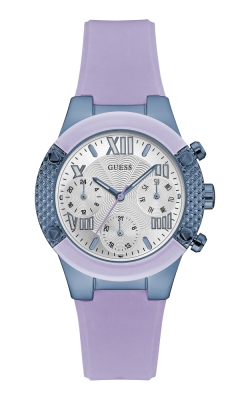 Ceas QUARTZ GUESS W0958L2 pentru Femei albastru lila argintiu