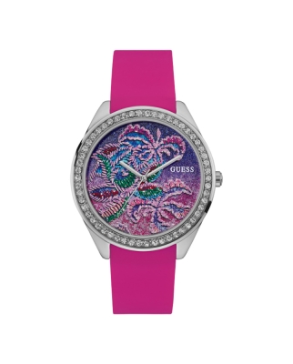 Ceas QUARTZ GUESS W0960L1 pentru Femei argintiu roz multicolor