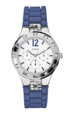 Ceas QUARTZ GUESS W10615L3 pentru Femei argintiu albastru alb