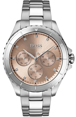 Ceas QUARTZ HUGO BOSS 1502444 pentru Femei gri roz