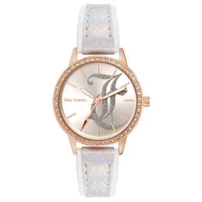 Ceas QUARTZ JUICY COUTURE JC1292RGSI pentru Femei roz alb argintiu