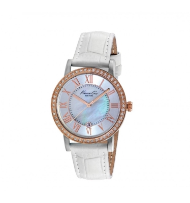 Ceas QUARTZ KENNETH COLE IKC2836 pentru Femei roz auriu alb argintiu beads