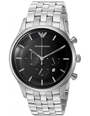 Ceas QUARTZ MAN ARMANI AR11017 argintiu negru