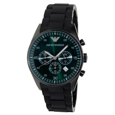 Ceas QUARTZ MAN ARMANI AR5922 negru verde