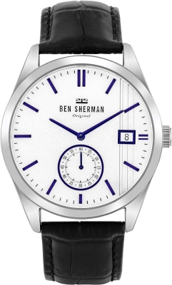 Ceas QUARTZ MAN BEN SHERMAN WB039UB gri negru alb