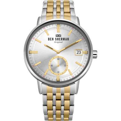 Ceas QUARTZ MAN BEN SHERMAN WB071GSM gri auriu