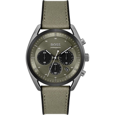 Ceas QUARTZ MAN BOSS 1514092 gri verde