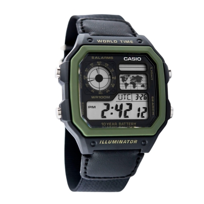 Ceas QUARTZ MAN CASIO AE1200WHB1BV negru