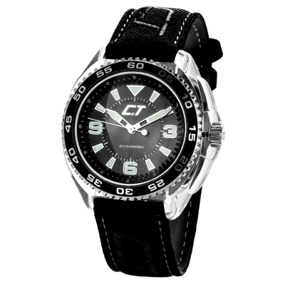 Ceas QUARTZ MAN CHRONOTECH CC6280L-01 transparent negru