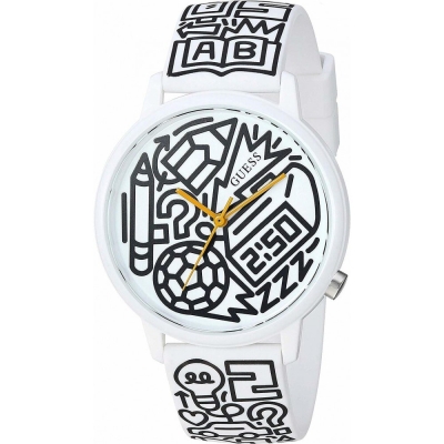 Ceas QUARTZ MAN GUESS V0023M9 alb multicolor