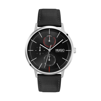 Ceas QUARTZ MAN HUGO 1530169 argintiu negru