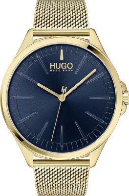 Ceas QUARTZ MAN HUGO 1530178 auriu albastru