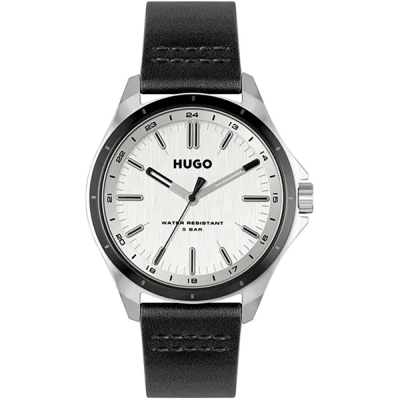 Ceas QUARTZ MAN HUGO 1530325 argintiu negru