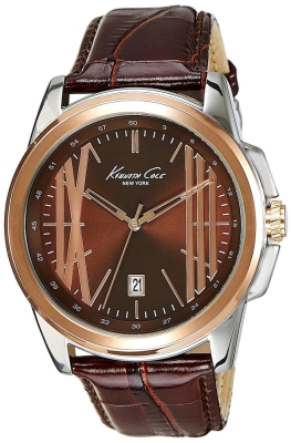 Ceas QUARTZ MAN KENNETH COLE IKC8096 argintiu maro