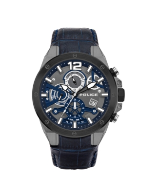 Ceas QUARTZ MAN POLICE PL15711JSUB03 gri albastru