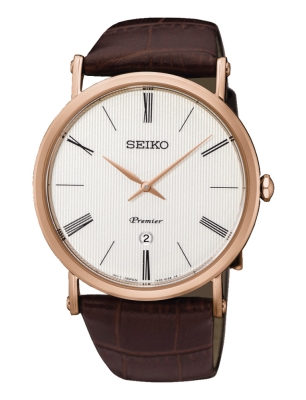 Ceas QUARTZ MAN SEIKO SKP398P1 roz maro alb