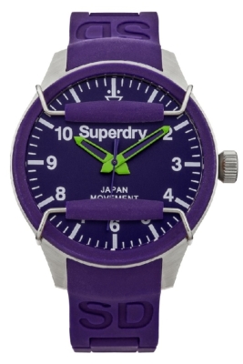 Ceas QUARTZ MAN SUPERDRY SYG125U gri violet mov