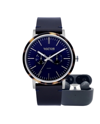 Ceas QUARTZ MAN WATXANDCO RELOJ3_44 argintiu negru albastru