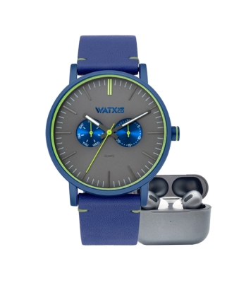 Ceas QUARTZ MAN WATXANDCO RELOJ7_44 albastru gri