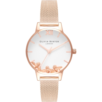 Ceas QUARTZ OLIVIA BURTON OB16CH01 pentru Femei roz alb