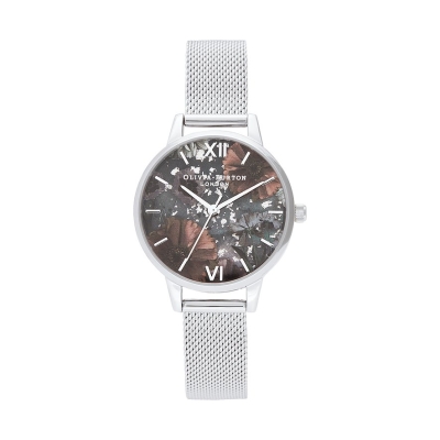 Ceas QUARTZ OLIVIA BURTON OB16GD23 pentru Femei argintiu negru