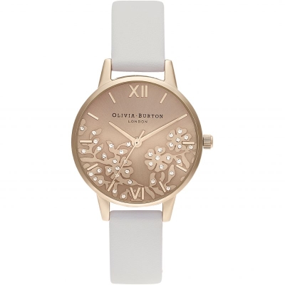 Ceas QUARTZ OLIVIA BURTON OB16MV102 pentru Femei roz alb