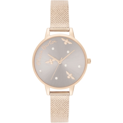 Ceas QUARTZ OLIVIA BURTON OB16PQ04 pentru Femei auriu gri