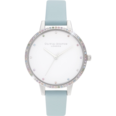 Ceas QUARTZ OLIVIA BURTON OB16RB19 pentru Femei argintiu albastru alb