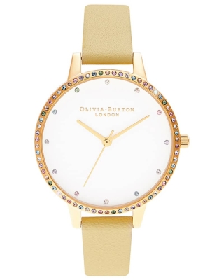 Ceas QUARTZ OLIVIA BURTON OB16RB20 pentru Femei auriu galben alb