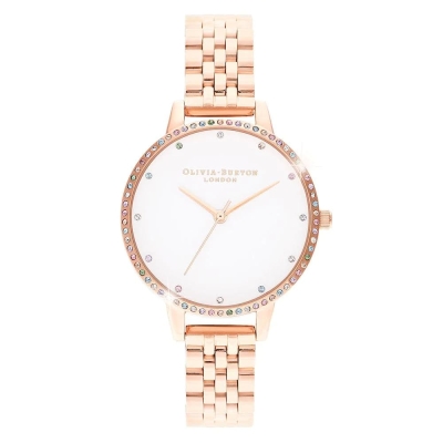 Ceas QUARTZ OLIVIA BURTON OB16RB21 pentru Femei roz alb