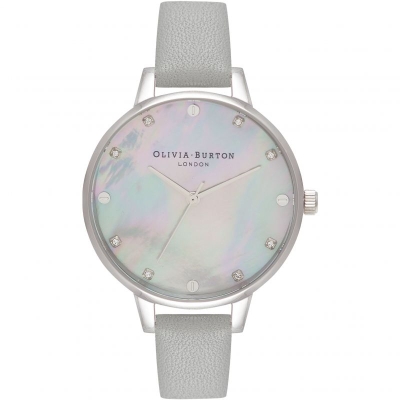 Ceas QUARTZ OLIVIA BURTON OB16SE16 pentru Femei argintiu gri alb