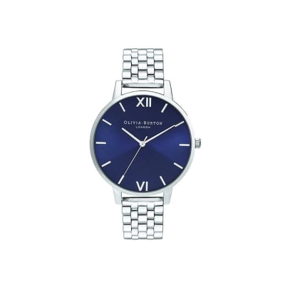 Ceas QUARTZ OLIVIA BURTON OB16SH09 pentru Femei argintiu albastru