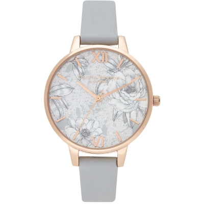 Ceas QUARTZ OLIVIA BURTON OB16TZ01 pentru Femei roz gri