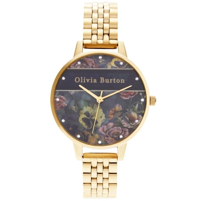 Ceas QUARTZ OLIVIA BURTON OB16VS01 pentru Femei auriu albastru