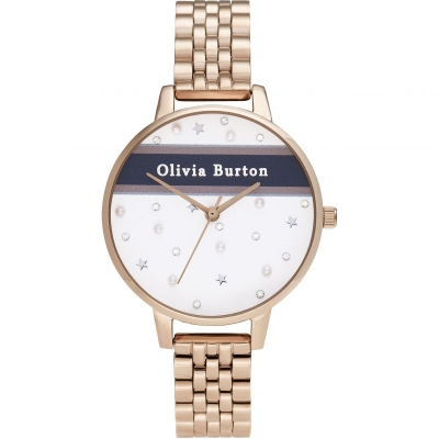 Ceas QUARTZ OLIVIA BURTON OB16VS06 pentru Femei roz alb