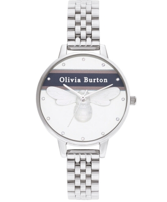 Ceas QUARTZ OLIVIA BURTON OB16VS07 pentru Femei argintiu alb