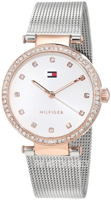 Ceas QUARTZ TOMMY HILFIGER 1781863 pentru Femei gri roz alb