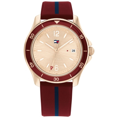 Ceas QUARTZ TOMMY HILFIGER 1782510 pentru Femei roz visiniu