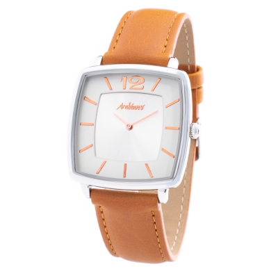 Ceas QUARTZ UNISEX ARABIANS HBA2245C argintiu maro alb