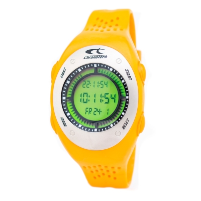 Ceas QUARTZ UNISEX CHRONOTECH CT7320-03 portocaliu verde