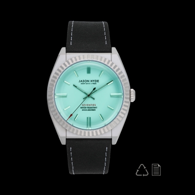 Ceas QUARTZ UNISEX JASON HYDE JH10015 argintiu negru verde