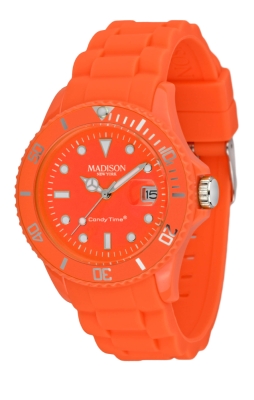 Ceas QUARTZ UNISEX MADISON U4503-51 portocaliu chillon