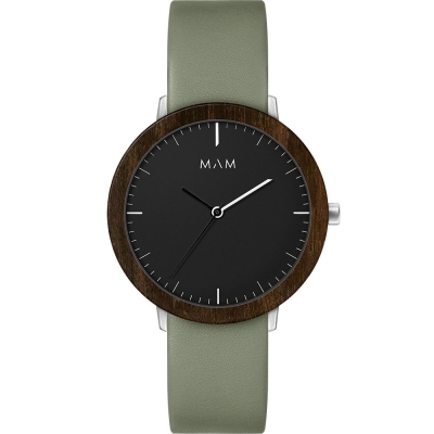 Ceas QUARTZ Unisex MAM MAM625 maro verde negru